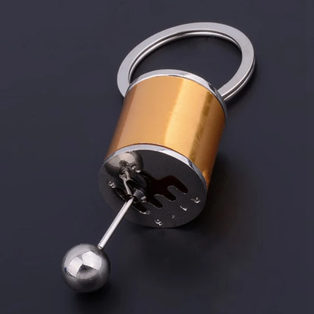 Anti Stress Car Gear Box Key Chain gold