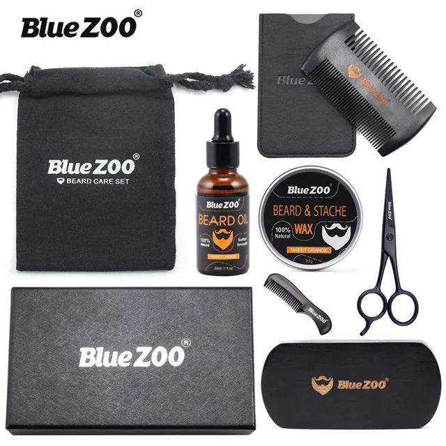 Kit d'entretien de la barbe et de la moustache Blue Zoo 2106 type b