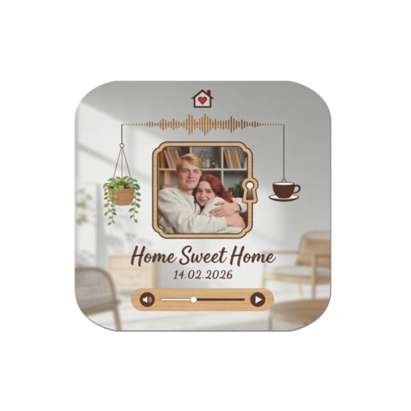 Personalized "Home Sweet Home" Magnetic Photo Fridge Stickers 4 Pcs