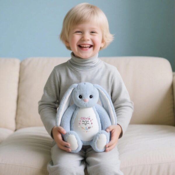 Personalized "My First Easter" Plush Stuffed Bunny