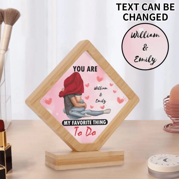 Personalized "My Favorite Thing" Wooden Photo Frame with Custom Design for Special Occasions