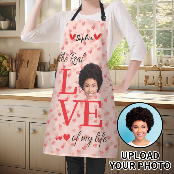 Custom Apron for Cooking and Painting "The Real Love Of My Life"