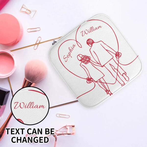 Custom Mini Vanity Mirror Jewelry Case - Luxury Gift for Women