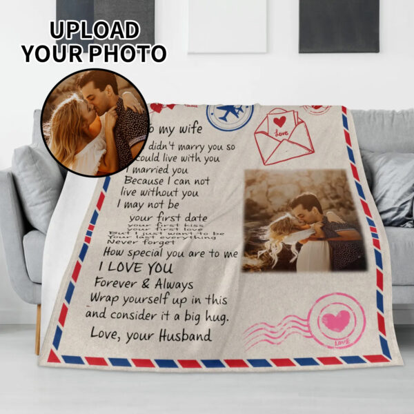 Custom "Postcard" Flannel Blanket - 4 Sizes for Bedroom or Outdoor Use
