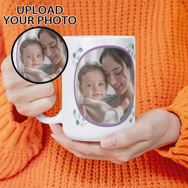 Personalized Elegant White Glossy Mug for Daily Use - 15 oz