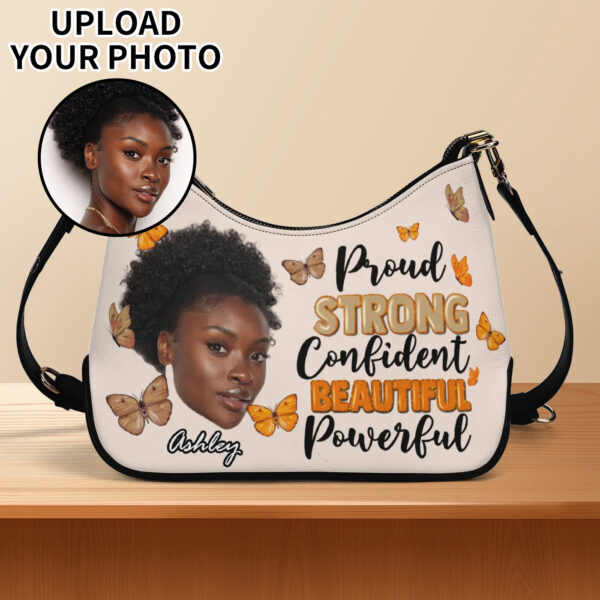 Custom Lady PU Shoulder Bag With Chain Decoration