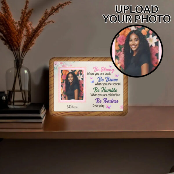 Personalized "Be Strong" Horizontal Magic Mirror